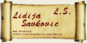 Lidija Savković vizit kartica